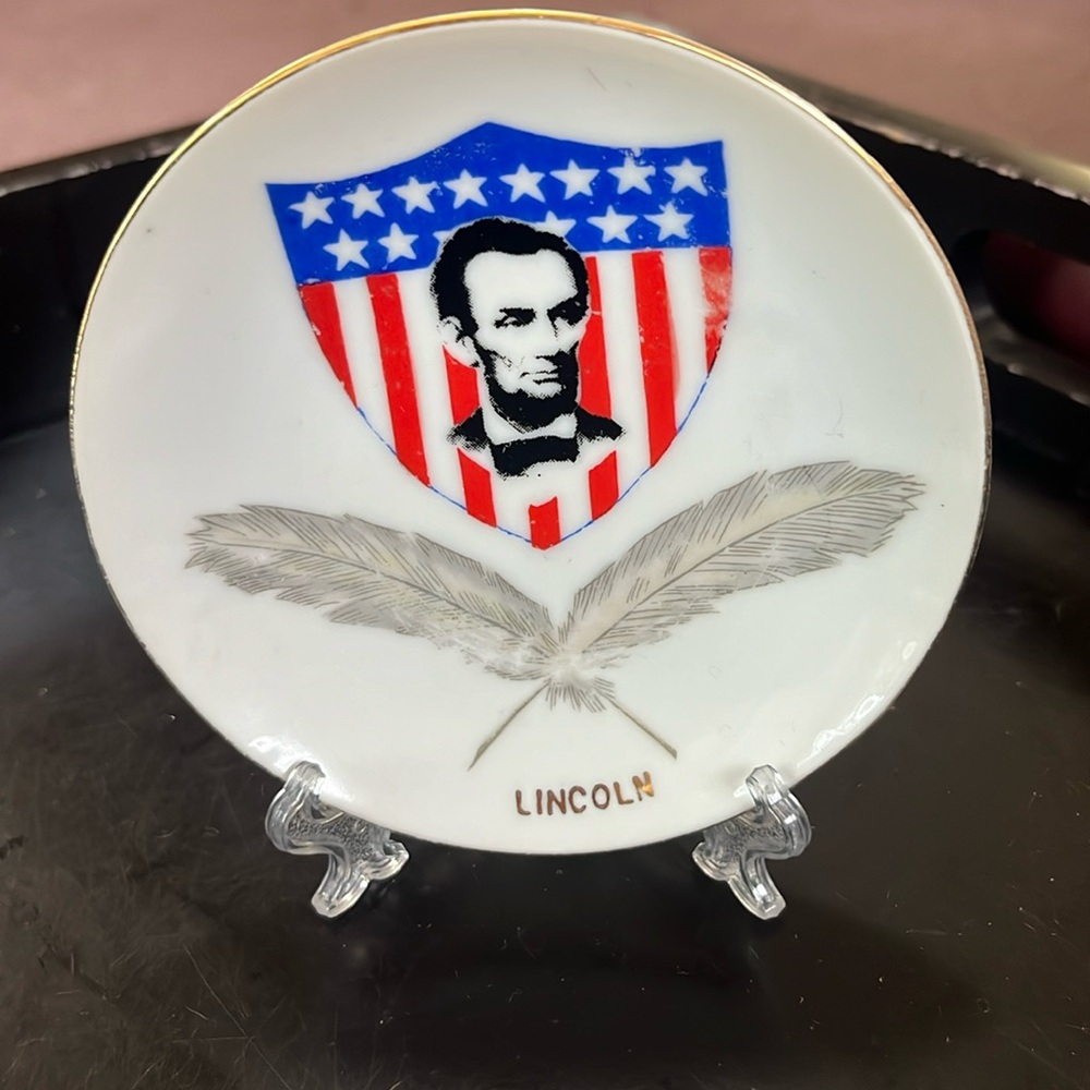 Lincoln Decorative Plate civil War centennial